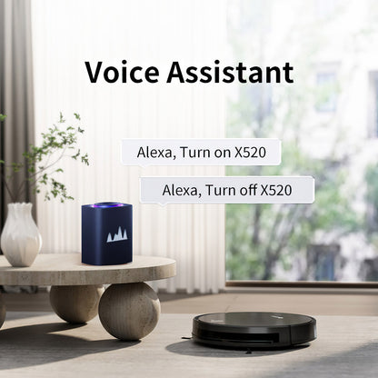 Neatsvor X520 Robot Vacuum Cleaner and Mop, 6000Pa Suction, 5200mAh Battery, Wi-Fi/APP Control, 3-in-1 Cleaning, Intelligent Navigation 3.0, HEPA Filtration, and Voice Control for Carpets and Hard Floors, Black