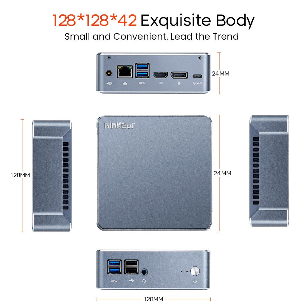 Ninkear M11 Mini PC Intel Core i7-1165G7 Processor, 16GB DDR4 512GB SSD, Windows 11, WiFi 6