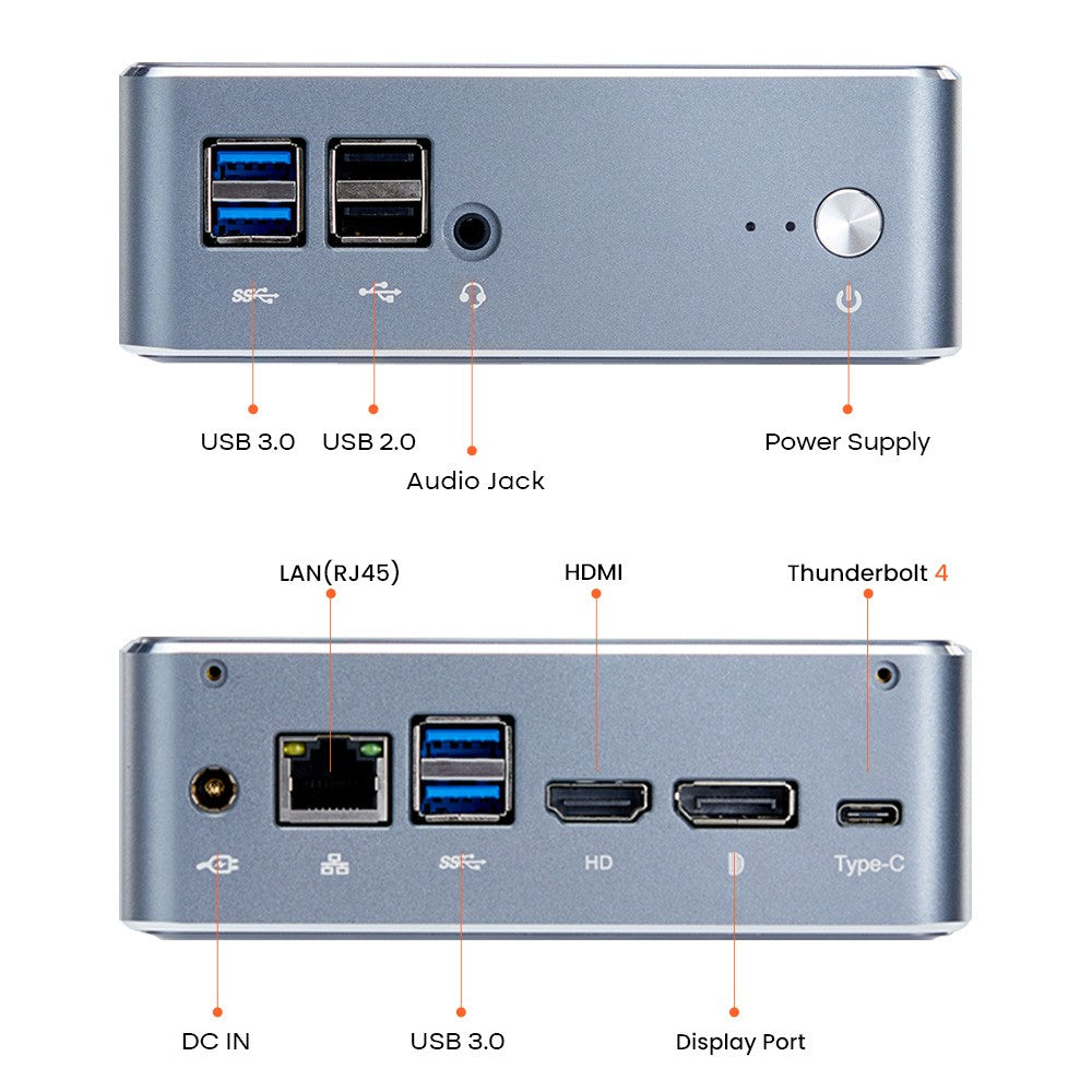 Ninkear M11 Mini PC Intel Core i7-1165G7 Processor, 16GB DDR4 512GB SSD, Windows 11, WiFi 6