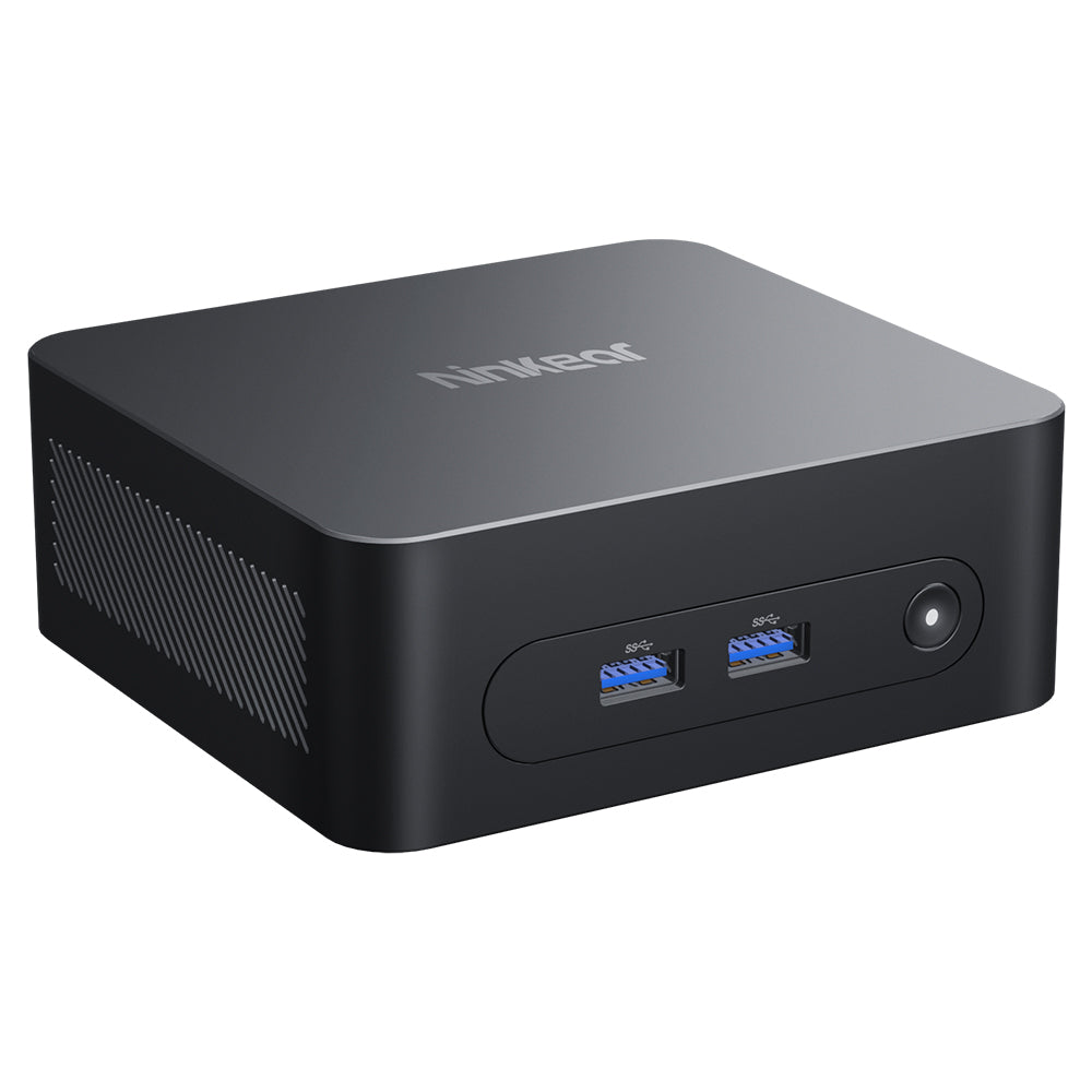 Ninkear N10 Mini PC, Intel N100 4 Cores Max 3.4GHz, 16GB RAM 512GB SSD, 2*HDMI 2.0 (4K@60Hz) Dual Display, 2.4/5GHz WiFi Bluetooth 5.0, 3*USB 3.0 1*USB 2.0 1*RJ45 1*Headphone Jack