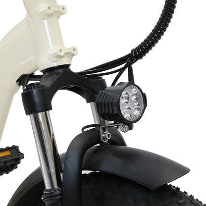 ONESPORT OT30 Electric Cargo Tricycle, 500W Motor, 48V 13Ah Battery, 20*3.0 inch Tire, 25km/h Max Speed, 80km Range, Hydraulic Disc Brakes, Shock Absorbing Fork, 180kg Max Load - Beige