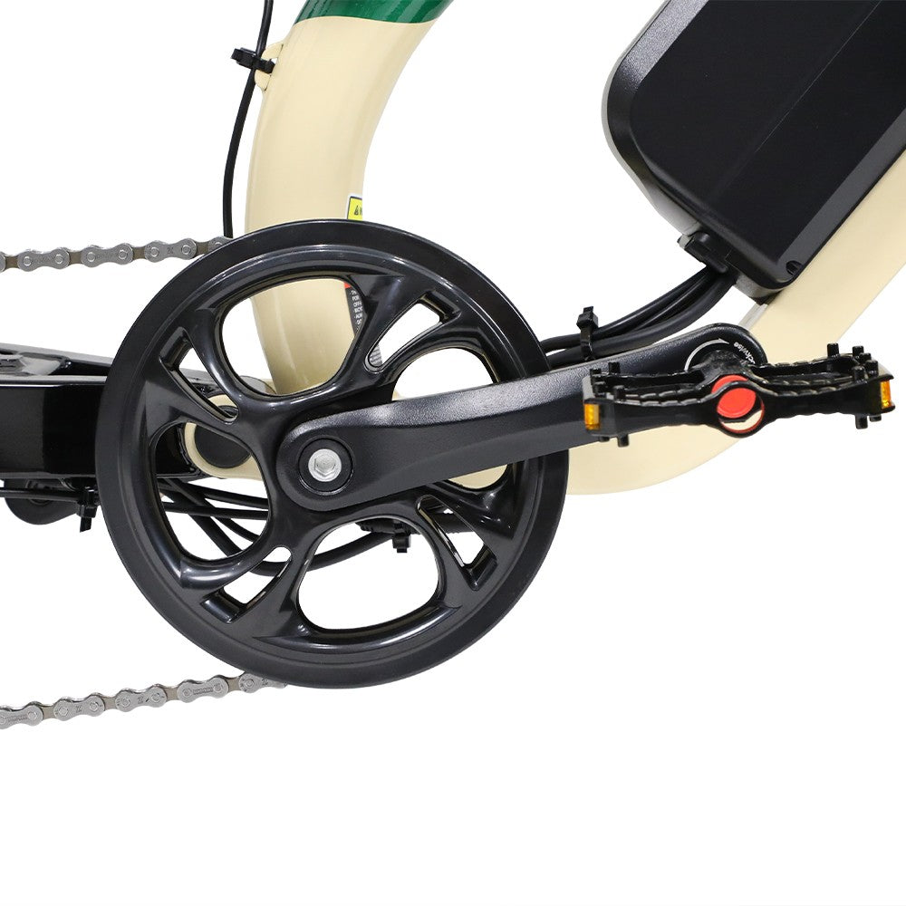 ONESPORT W66 Electric Bike, 500W Motor, 48V 13.5Ah Battery, 20*4.0 inch Tire, 25km/h Max Speed, 100km Range, Front &amp; Rear Hydraulic Disc Brakes, Shock Absorbing Front Fork, 7-speed Transmission