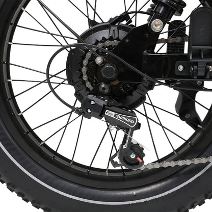 ONESPORT W66 Electric Bike, 500W Motor, 48V 13.5Ah Battery, 20*4.0 inch Tire, 25km/h Max Speed, 100km Range, Front &amp; Rear Hydraulic Disc Brakes, Shock Absorbing Front Fork, 7-speed Transmission