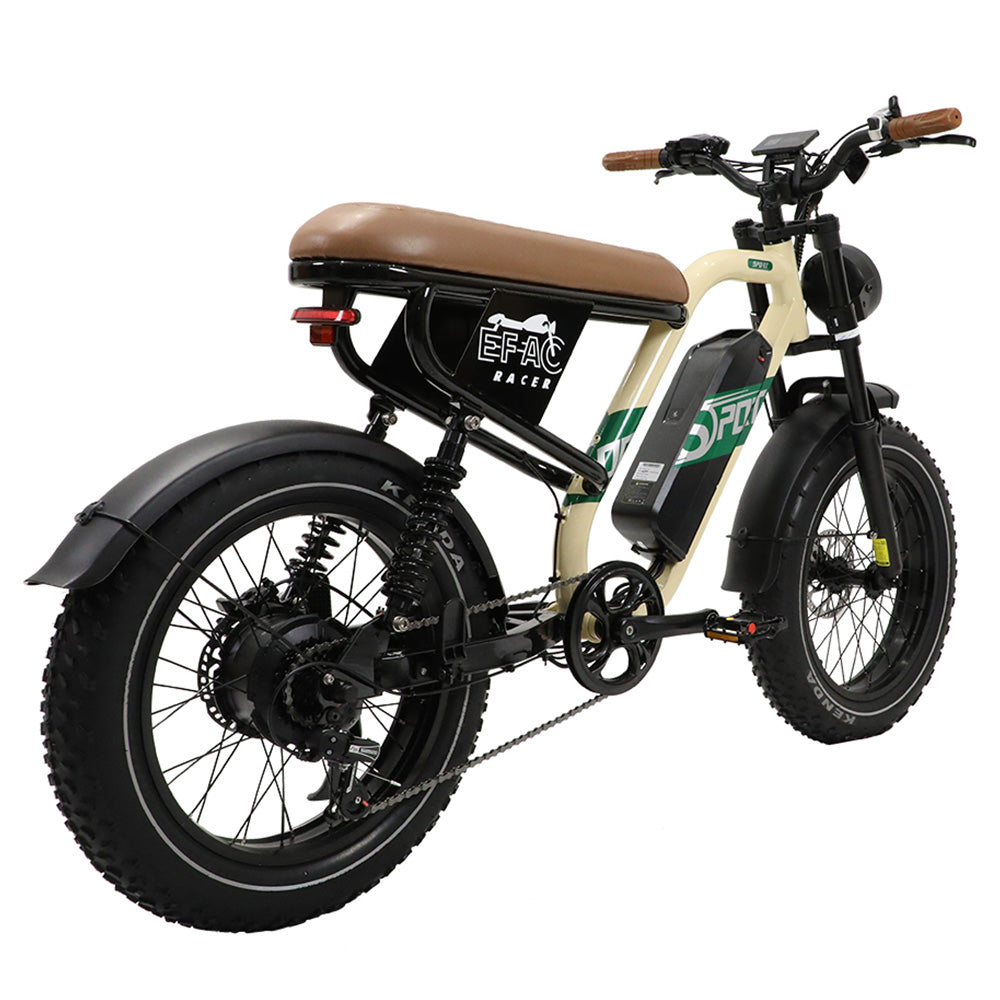 ONESPORT W66 Electric Bike, 500W Motor, 48V 13.5Ah Battery, 20*4.0 inch Tire, 25km/h Max Speed, 100km Range, Front &amp; Rear Hydraulic Disc Brakes, Shock Absorbing Front Fork, 7-speed Transmission