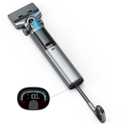 OSOTEK H200 Horizon Wet Dry Vacuum Cleaner, 14Kpa, Ultra-wide Track-wheel Roller Brush, Wipes to the Edge, 3-in-1 Wireless Floor Cleaner with Self-Cleaning, LED Display, Floor Brush, Smart Vacuum Cleaner for All Hard Floors