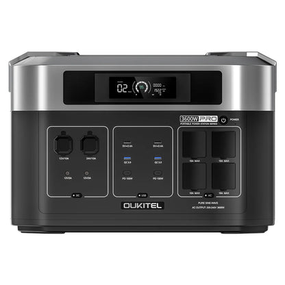 OUKITEL BP2000 Pro Portable Power Station, 2048Wh to 16384Wh LiFePO4 Battery, 3600W AC Output, 2000W UPS < 10ms, Smart App Control