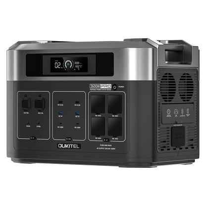 OUKITEL BP2000 Pro Portable Power Station, 2048Wh to 16384Wh LiFePO4 Battery, 3600W AC Output, 2000W UPS < 10ms, Smart App Control