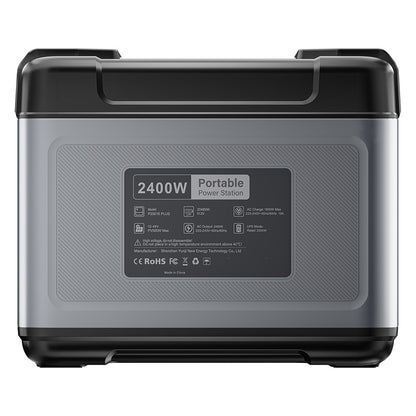 OUKITEL P2001 Plus Portable Power Station, 2400W AC Output, 2048Wh LiFePO4 Battery, 13 Outlets, 80% Charge in 1Hr, Smart APP Control, Adjust at 400W/800W/1200W/1800W, 2000W UPS < 10ms, Max. 500W Solar Input, IP54 Dust-Proof &amp; Splash-Proof