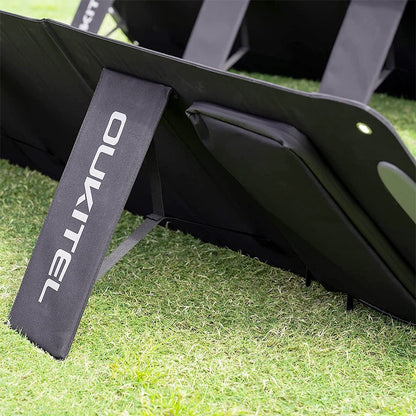 OUKITEL PV200 Foldable Solar Panel with Kickstand, 21.7% Solar Conversion Efficiency, IP65 Waterproof