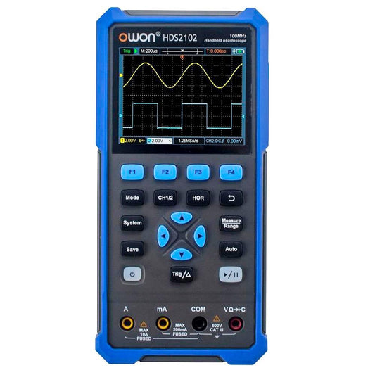 OWON HDS2102 2 in 1 Digital Oscilloscope Multimeter, 100MHz Bandwidth, 500MSa/s Sampling Rate, 20000 Counts - US Plug