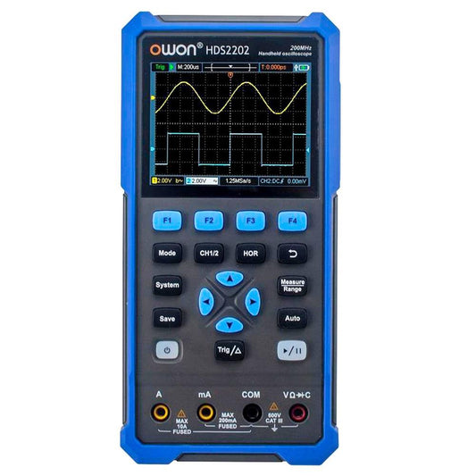 OWON HDS2202 2 in 1 Digital Oscilloscope Multimeter, 200MHz Bandwidth, 1GSa/s Sampling Rate, 20000 Counts - US Plug