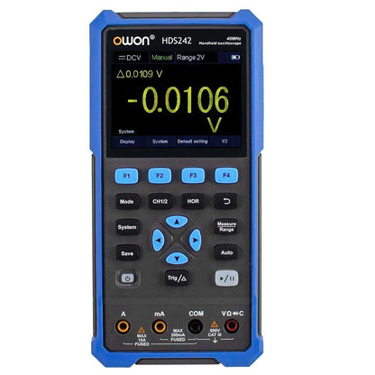 OWON HDS242 2 in 1 Digital Oscilloscope Multimeter, 40MHz Bandwidth, 250MSa/s Sampling Rate, 20000 Counts - AU Plug