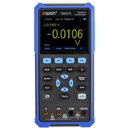 OWON HDS272 2 in 1 Digital Oscilloscope Multimeter, 70MHz Bandwidth, 250MSa/s Sampling Rate, 20000 Counts - UK Plug