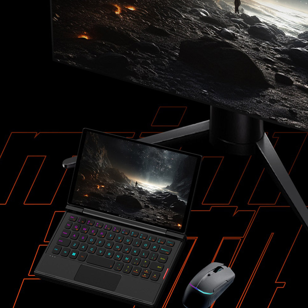 One Netbook OneXPlayer G1 Handheld Gaming PC, AMD Ryzen AI 9 HX 370 12 Cores Max 5.1GHz, 8.8'' 2560*1600 144Hz Screen, 64GB LPDDR5X 7500MHz RAM 4TB SSD, WiFi 6E, 2*USB-C, 1*USB3.2, 1*TF Card, 1* Oculink, 1*3.5mm Audio, Fingerprint Unlock - EU Plug