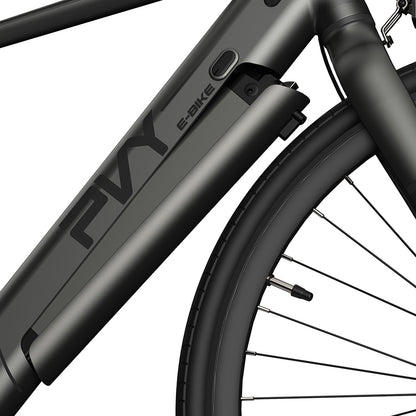 PVY P30 Electric Bike 27.5*2.1-inch Tire 500W Motor 50N.M Torque Sensor 36V 13.5Ah Battery 100km Max Range Hydraulic Disc Brake SHIMANO 9-speed Aluminum Alloy IP66 Waterproof - Grey