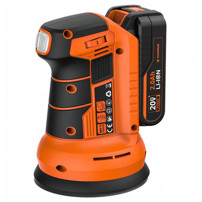 Parrior DS04 20V Cordless Electric Sander, with 2Ah Battery &amp; 5-Inch(125mm) Disc, 11,000RPM Motor