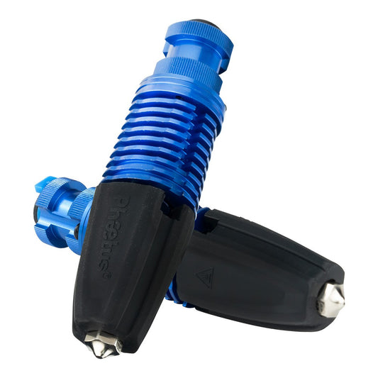 Phaetus Rapido 2.0 HF Hotend, for Prusa 3D Printers and Volcano and V6 Nozzle, 350 Celsius Max Printing Temperature, Compatible with Thermoplastic Filaments and Composite Materials - Blue