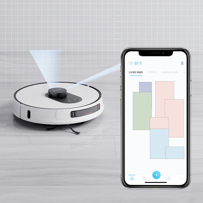 ROIDMI EVE Max Robot Vacuum and Mopping Cleaner With Smart Dust Collection 5000Pa High Suction Power Support Google Assistant Alexa and Mi Home APP Control