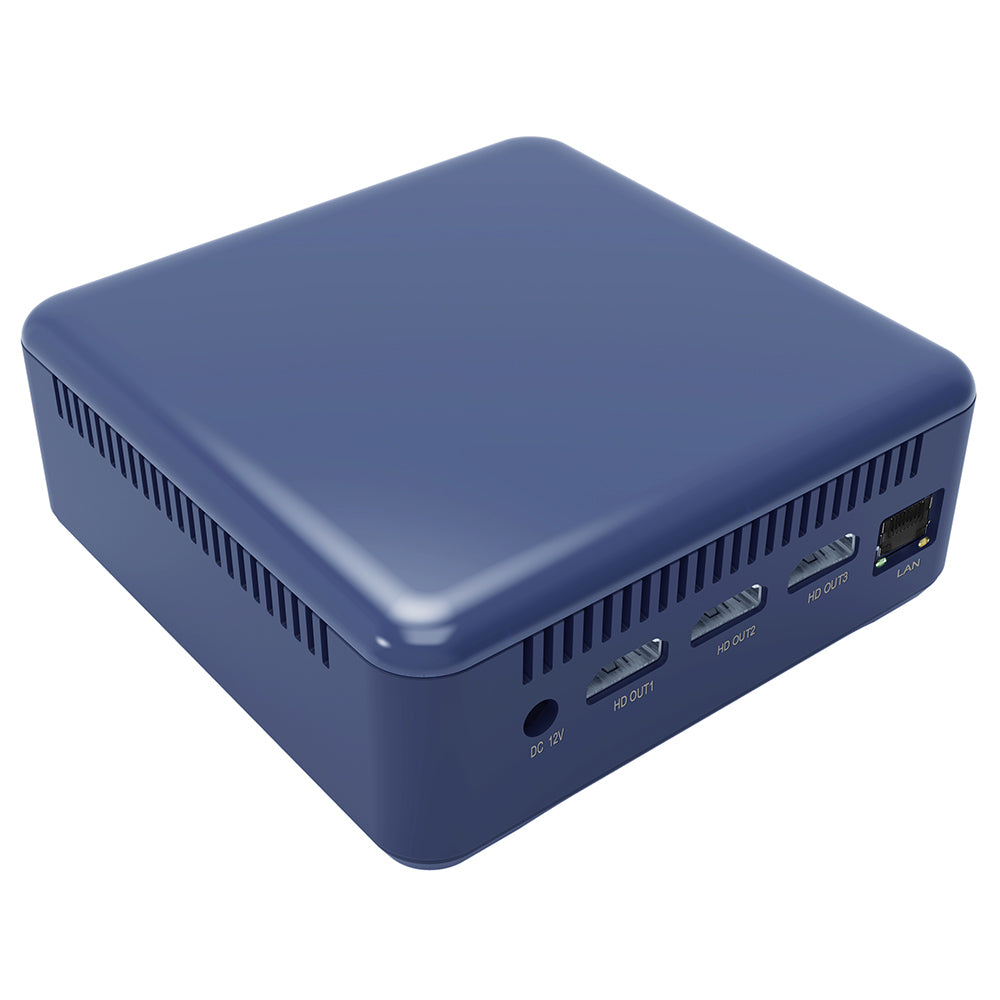 RUPA HSI-100 Mini PC, Intel N100 4 Cores Max 3.4GHz, 16GB RAM 512GB SSD, 3*HDMI 4K 60Hz Triple Screen Display, WiFi 6 Bluetooth 5.2, 3*USB 3.0, 1*Type-C, 1*RJ45, 1* 3.5mm Audio