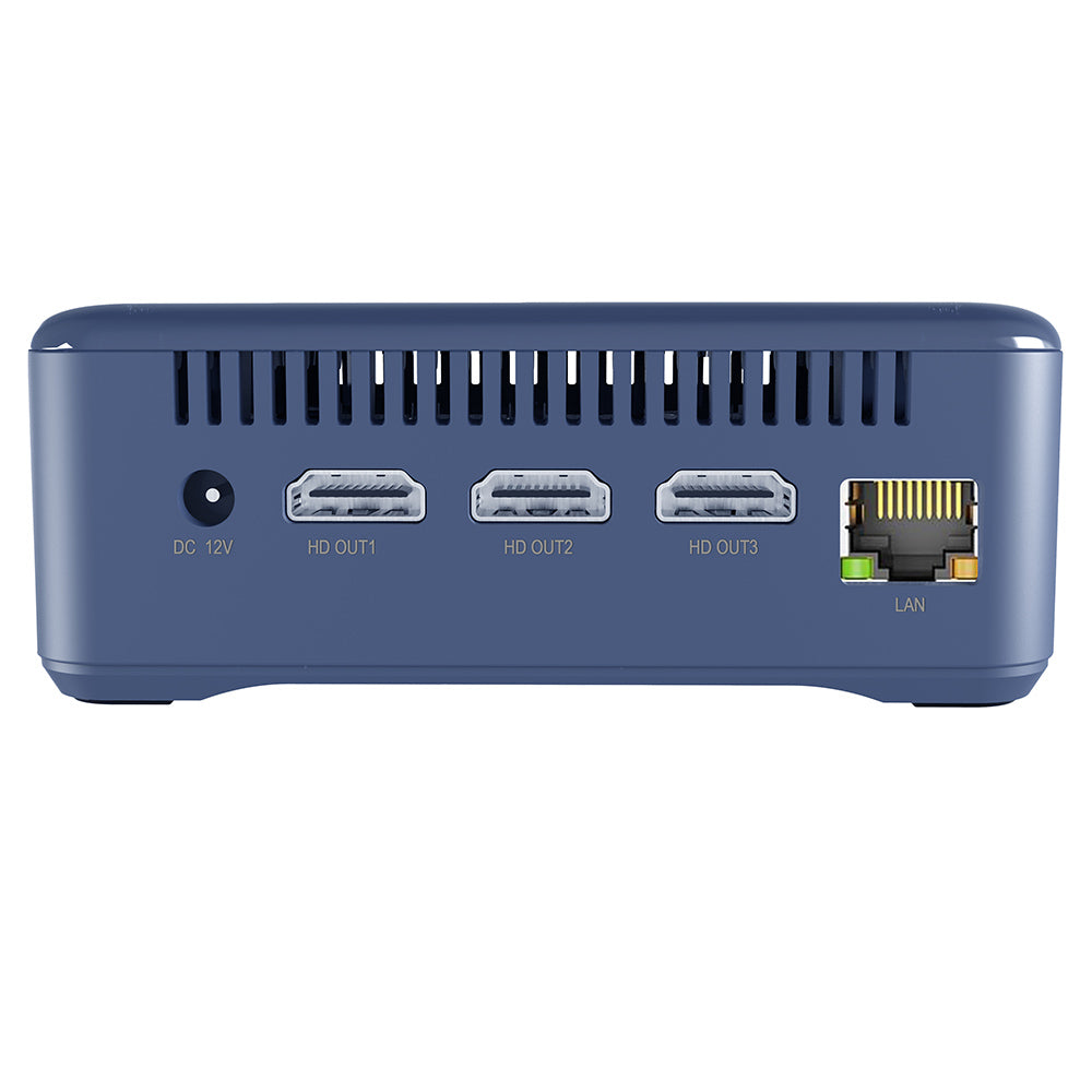 RUPA HSI-100 Mini PC, Intel N100 4 Cores Max 3.4GHz, 16GB RAM 512GB SSD, 3*HDMI 4K 60Hz Triple Screen Display, WiFi 6 Bluetooth 5.2, 3*USB 3.0, 1*Type-C, 1*RJ45, 1* 3.5mm Audio