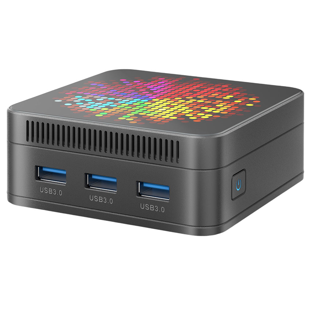 RUPA HSI-95MINI Mini PC, Intel N95 4 Cores Max 3.4GHz, 16GB RAM 512GB SSD, 3*HDMI 4K 60Hz Triple Screen Display, WiFi 5 Bluetooth 5.0, 3*USB 3.0 2*RJ45 1* 3.5mm Audio
