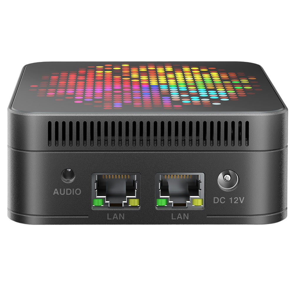 RUPA HSI-95MINI Mini PC, Intel N95 4 Cores Max 3.4GHz, 16GB RAM 512GB SSD, 3*HDMI 4K 60Hz Triple Screen Display, WiFi 5 Bluetooth 5.0, 3*USB 3.0 2*RJ45 1* 3.5mm Audio