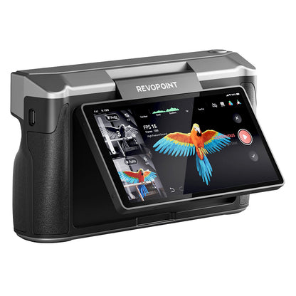 Revopoint MIRACO 3D Scanner with 16GB RAM, 0.02mm High Precision, 15fps Scanning Speed, 8K Color Capture, 180° Rotating Screen, 9-axis IMU, 2K HD Picture, Single-shot &amp; Continuous Mode, Standable Design, for Small to Large Objects