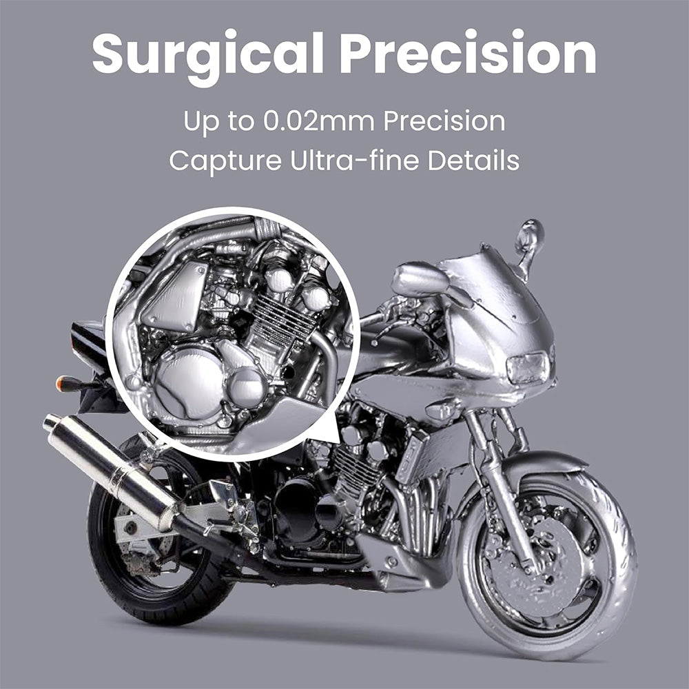 Revopoint MIRACO Pro 3D Scanner with 32GB RAM, 0.02mm High Precision, 15fps Scanning Speed, 8K Color Capture, 180° Rotating Screen, 9-axis IMU, 2K HD Picture, Single-shot &amp; Continuous Mode, Standable Design, for Small to Large Objects