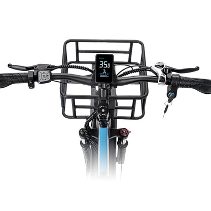 Ridstar MN26 Electric Bike, 750W Motor 26*4.0' Fat Tire, 48V 20Ah Battery, 58km/h Max Speed, 90km Max Range, Shimano 7-speed, Mechanical Disc Brake
