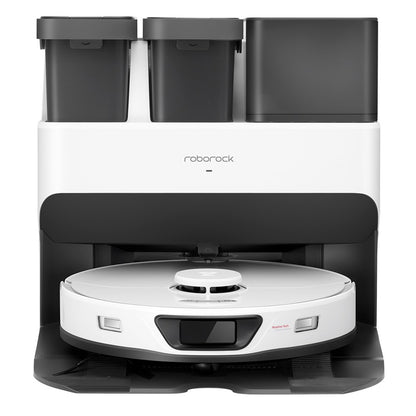 Roborock S7 Max Ultra Robot Vacuum Cleaner, 5500Pa Suction, Auto Drying, Self-Cleaning &amp; Emptying, VibraRise Mopping, Reactive Tech Obstacle Avoidance, Fast &amp; Off-peak Charging - White