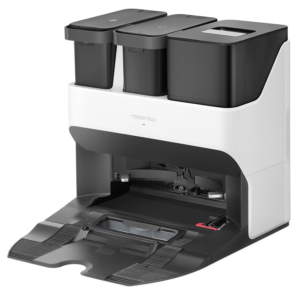 Roborock S7 Max Ultra Robot Vacuum Cleaner, 5500Pa Suction, Auto Drying, Self-Cleaning &amp; Emptying, VibraRise Mopping, Reactive Tech Obstacle Avoidance, Fast &amp; Off-peak Charging - White
