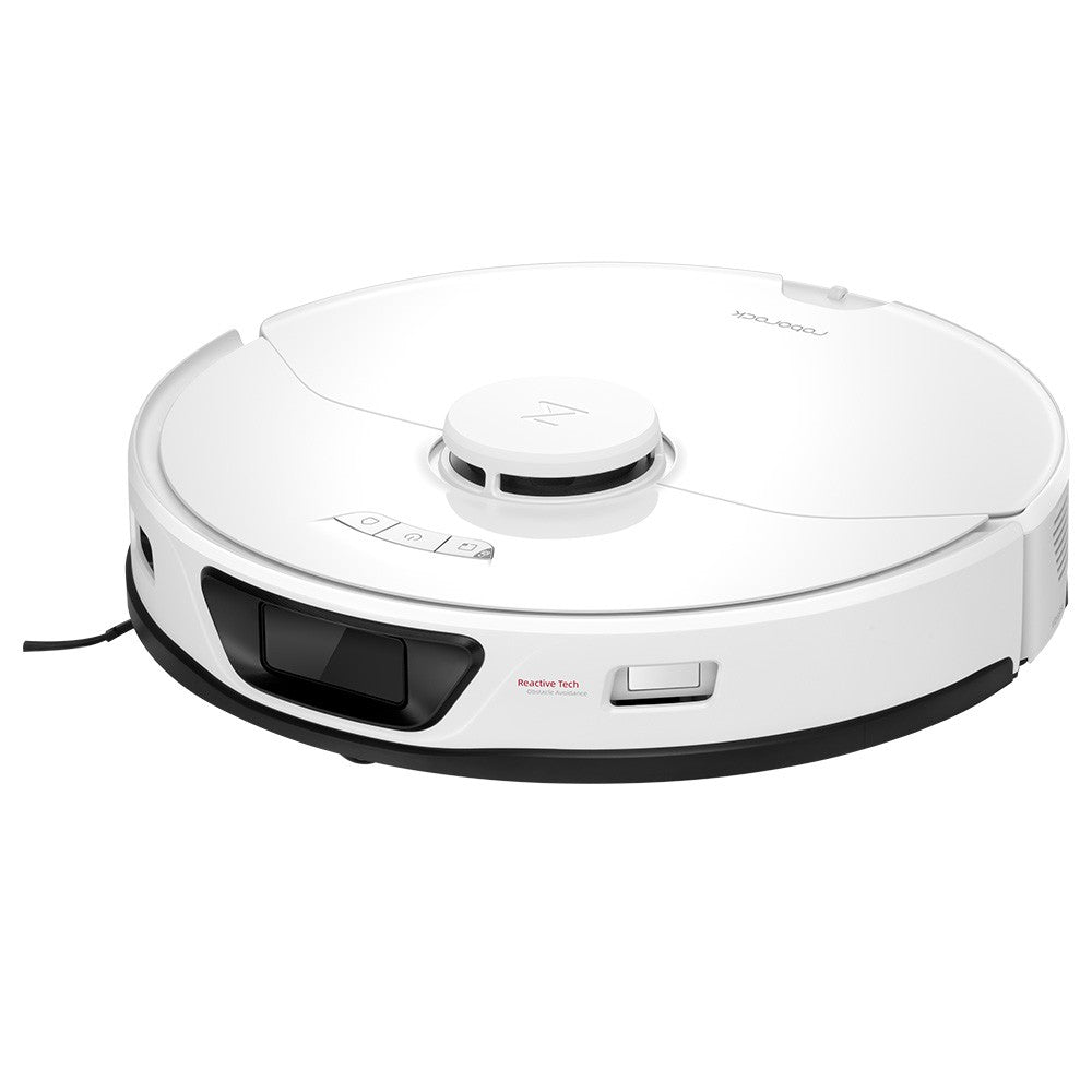 Roborock S7 Max Ultra Robot Vacuum Cleaner, 5500Pa Suction, Auto Drying, Self-Cleaning &amp; Emptying, VibraRise Mopping, Reactive Tech Obstacle Avoidance, Fast &amp; Off-peak Charging - White