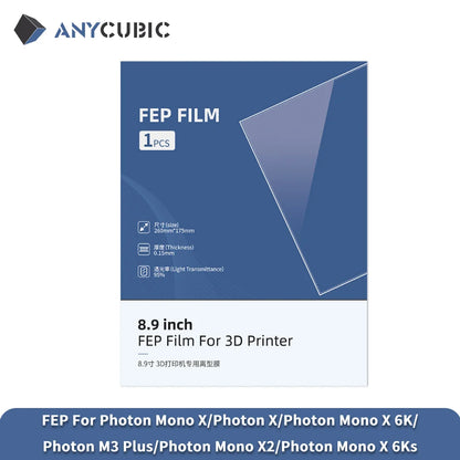 ANYCUBIC FEP Film For Photon Mono X Photon X Photon Mono X 6K Photon Mono X 6KS Photon M3 Plus Photon Mono X2 3D Printer