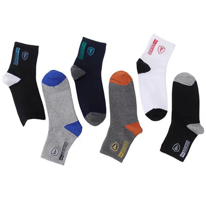 5 pares de calcetines deportivos de otoño e invierno para hombre, ideales para el tiempo libre en verano, transpirables, ligeros y absorbentes.