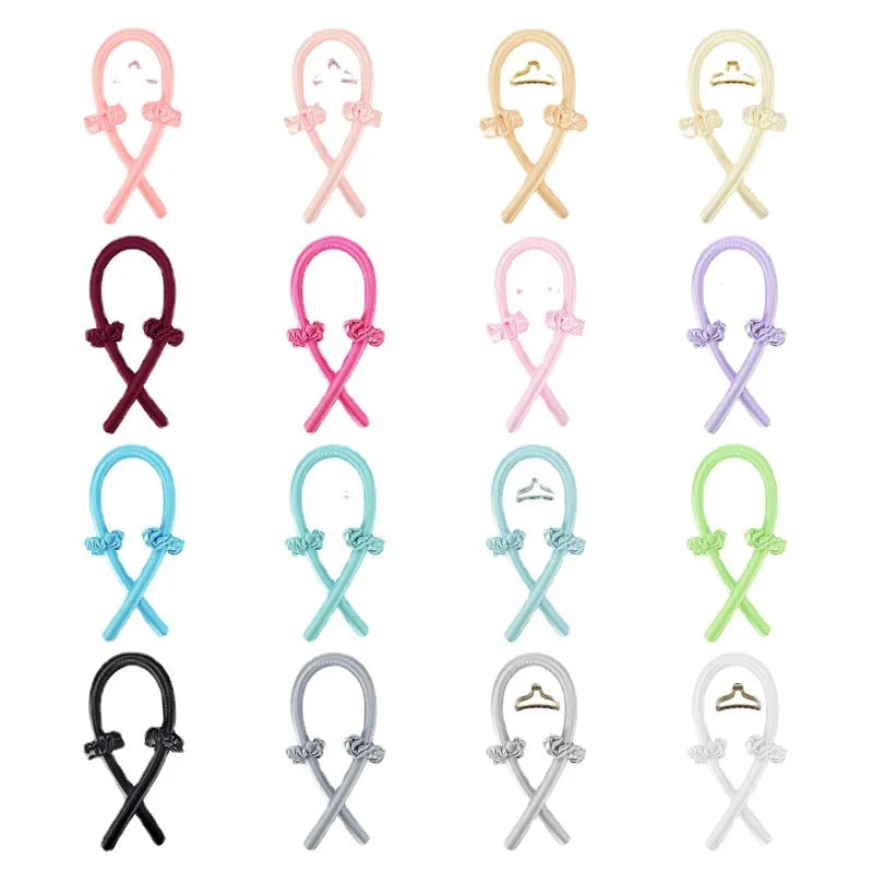 Rizador de pelo sin calor con clip, esponja de espuma EVA, rizador de ondas suaves para dormir, rizador de intestino grueso, herramientas de peinado