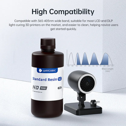ANYCUBIC 5KG/10KG 405nm UV Standard Resin/ Standard Resin V2 For Photon 3D Printer Mono 2 Printing Material UV Sensitive Liquid