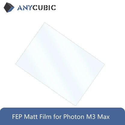 Película mate FEP ANYCUBIC para impresora 3D Photon M3 Max 390 x 263 x 0,1 mm Grosor 0,1 mm Transmitancia de luz 95 %