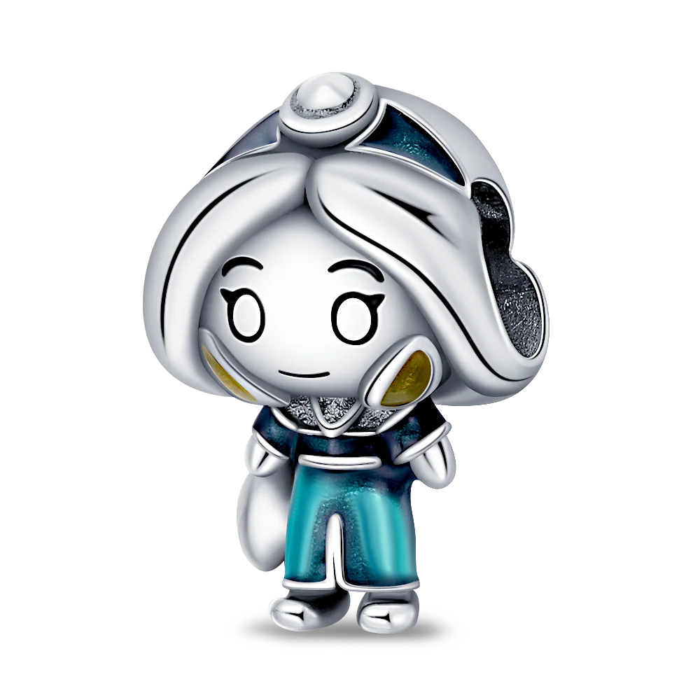 Nuevo colgante de plata de ley 925 con forma de cabeza de lobo y Dumbo para mujer, ideal para pulseras Pandora, collares y joyería fina DIY.