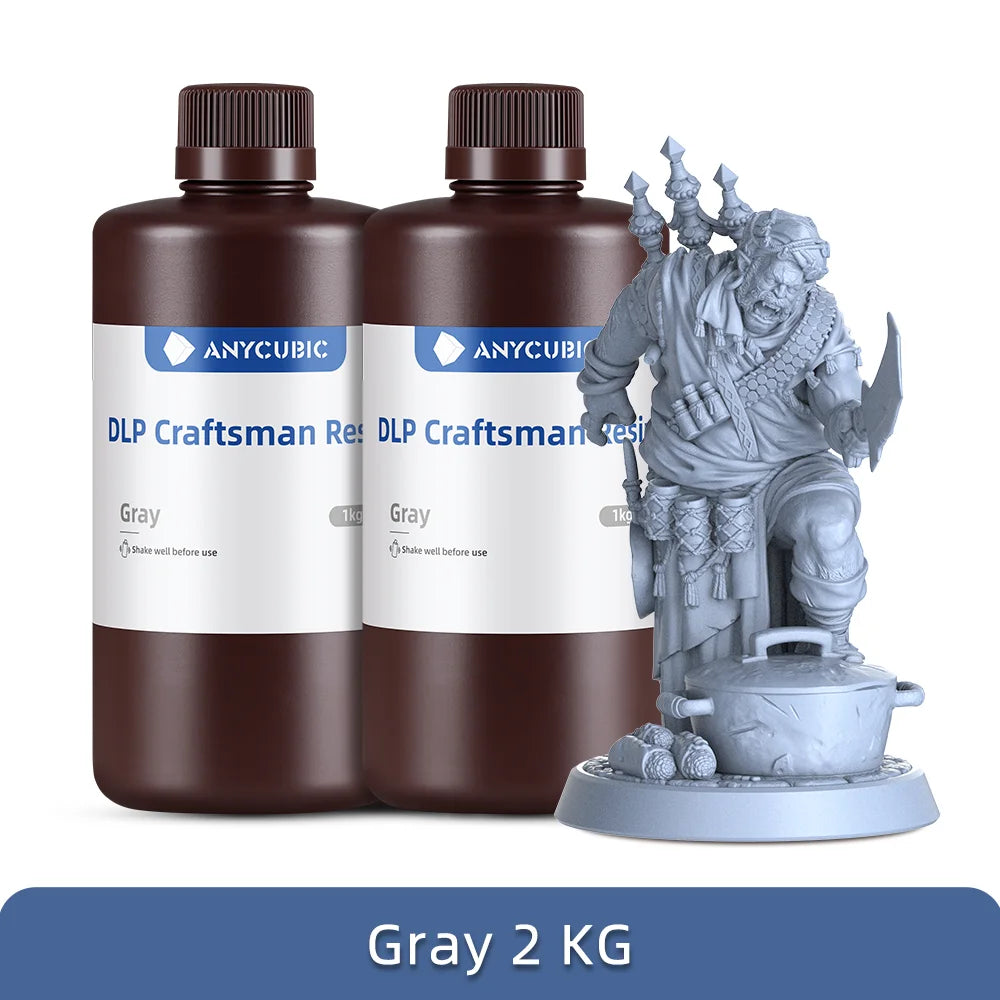 ANYCUBIC DLP Craftsman Resin DLP Exclusive Resins Long Shelf Life High Accuracy 3D Printing Material Developed For Photon Ultra