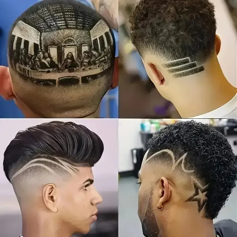 Electric Hair Clipper Professional USB Cordless Clipper Professional Beard Trimmer Haircut Grooming Kit Hair Cutting Machine