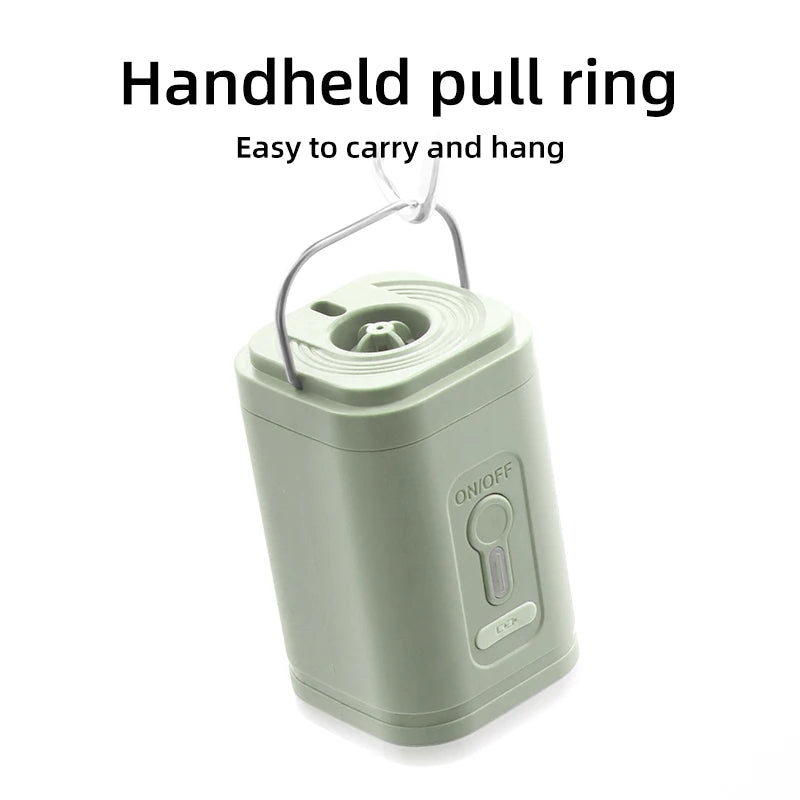 Bomba de aire eléctrica 3 en 1 con luces, minicompresor de aire inalámbrico, carga USB, inflador/desinflador para acampar al aire libre.