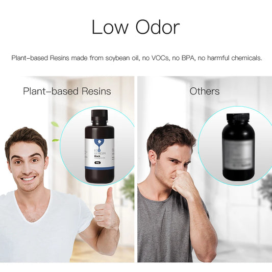 4pcs/lot ANYCUBIC ECO UV Resin For LCD 3D Printer Low Odor Liquid 3D Printing Material 1kg/bottle Plant Based UV Resin