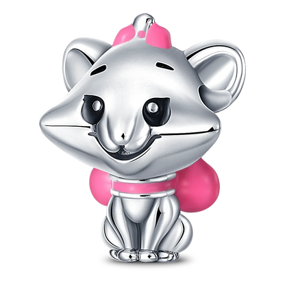 Nuevo colgante de plata de ley 925 con forma de cabeza de lobo y Dumbo para mujer, ideal para pulseras Pandora, collares y joyería fina DIY.