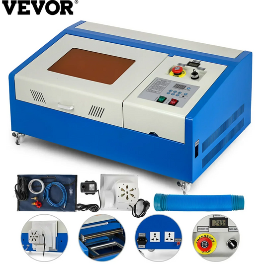 VEVOR 40W CO2 Laser Engraving & Cutting Machine 300x200mm K40