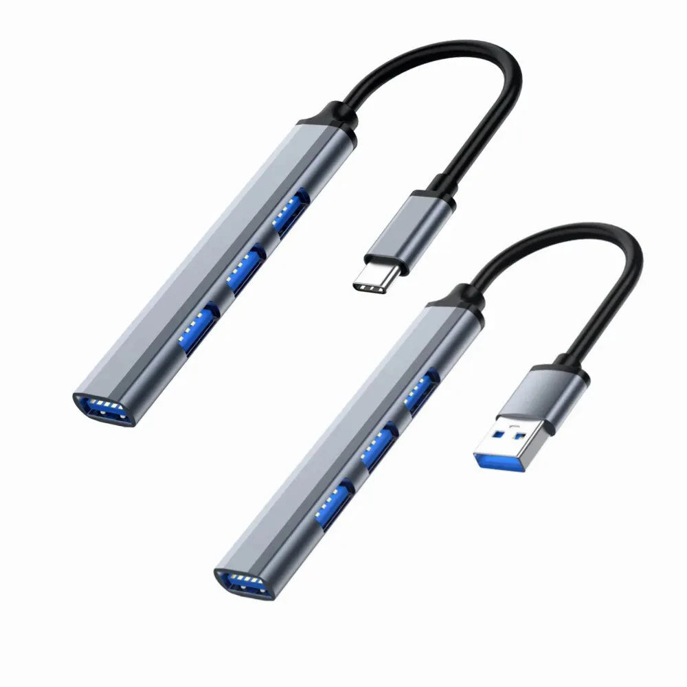 Extender Multi Function One Drag Four HUB Aluminum Alloy Docking Laptop HUB Usb3.0 Typec Splitter Multiinterface TV Mobile Phone