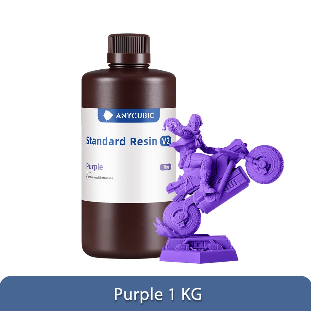 ANYCUBIC 405nm UV Standard Resin / Standard Resin V2 For Photon 3D Printer Mono X Printing Material LCD UV Sensitive Normal 1kg
