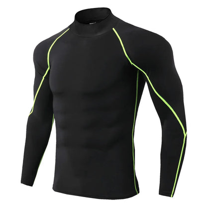 Camiseta deportiva de culturismo para hombre, camiseta de running de secado rápido, camiseta de compresión de manga larga, camiseta de gimnasio, camiseta ajustada de fitness para hombre, Rashgard