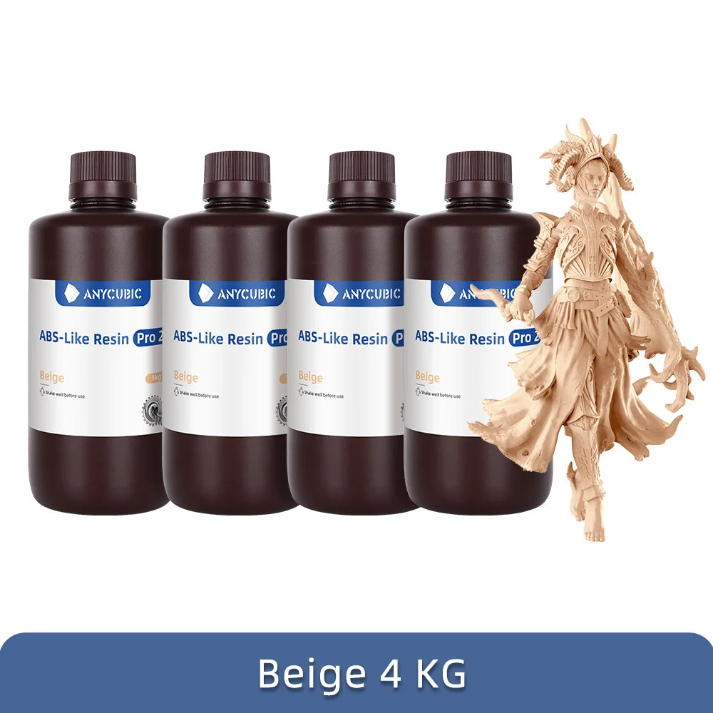 Newest 4pieces/lot Anycubic ABS Like+ 3d Resin High Precision UV 405nm For LCD SLA DLP Anycubic Photon Resin 3d Printer