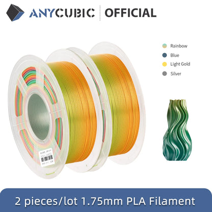 ANYCUBIC Silk PLA 3D Printer Filament 1.75mm 1kg/Roll PLA Filament 3D Printing Material For FDM 3D Printer