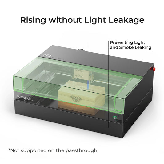 xTool S1 Riser-Basis für S1-Laserschneider mit geschlossenem Diodenlaserschneider und Lasergravierer (offene Version zur Installation des Förderbands)